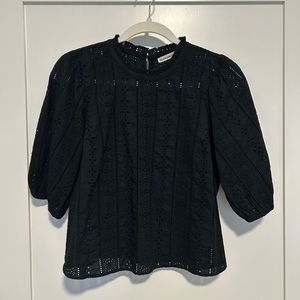 Abercrombie eyelet short sleeve